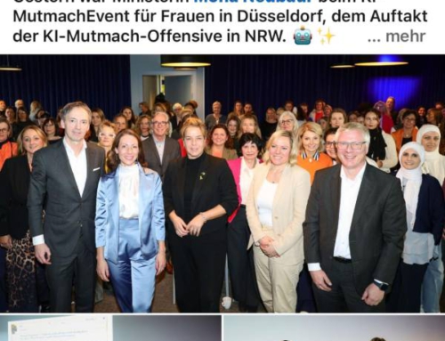 LinkedIn: Mona Neubaur beim Auftakt der KI-Mutmach-Offensive in NRW